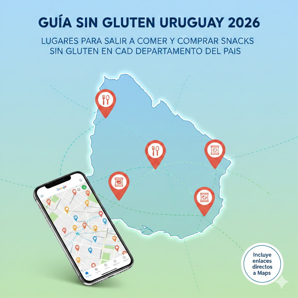 MAPA SIN GLUTEN URUGUAY 📍🗺️